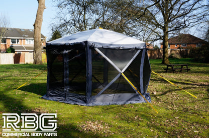 Pop Up Screen House + Utility Shower Tent Outdoor Camping Gazebo 6 Sided Shelter