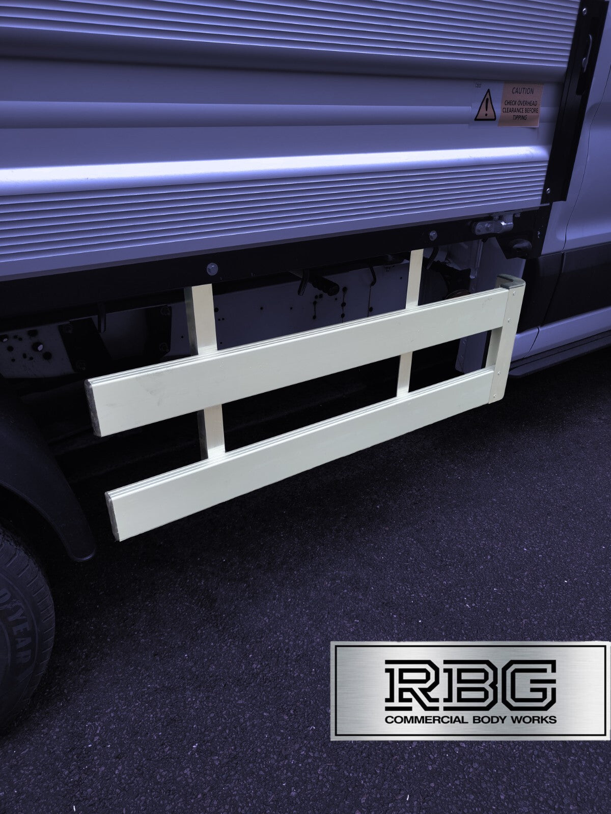 Ford Transit double cab crash rails. Side guards with corner pillars.