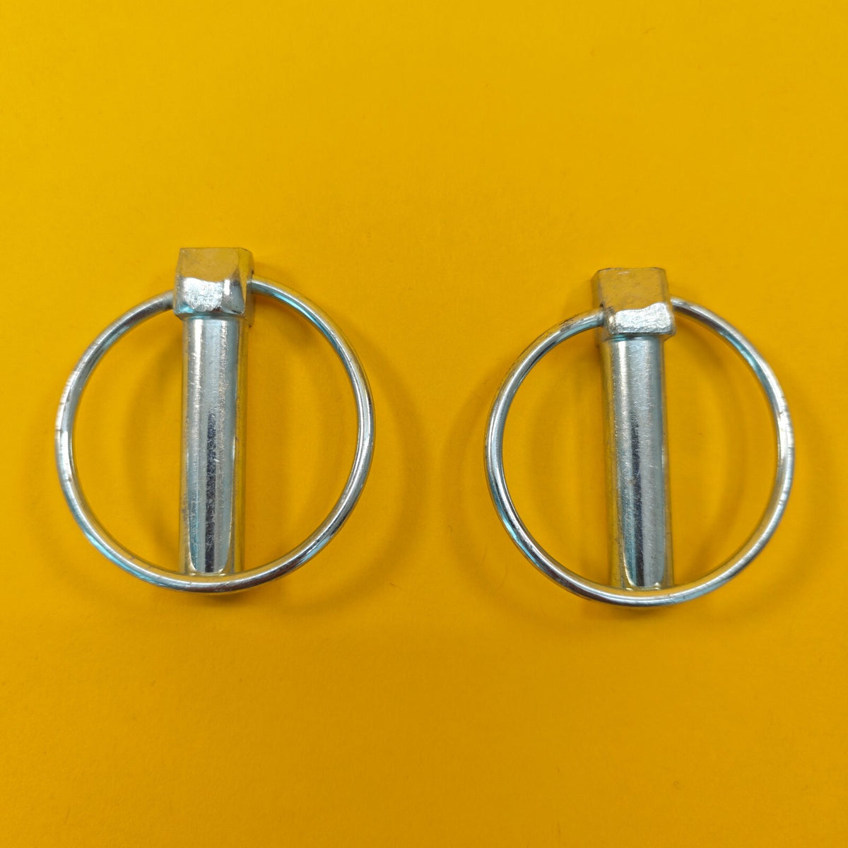 Lynch Pins Ø11 x 44.5mm Zinc Plated Steel Linch Pins Trailer Tractor Truck 2Pcs