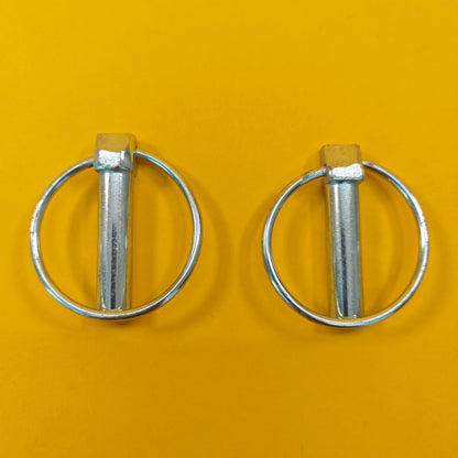 Lynch Pins Ø11 x 44.5mm Zinc Plated Steel Linch Pins Trailer Tractor Truck 2Pcs