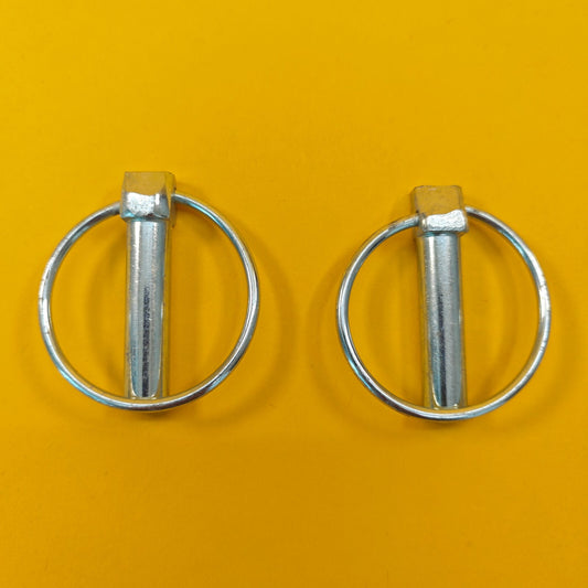 Lynch Pins Ø11 x 44.5mm Zinc Plated Steel Linch Pins Trailer Tractor Truck 2Pcs