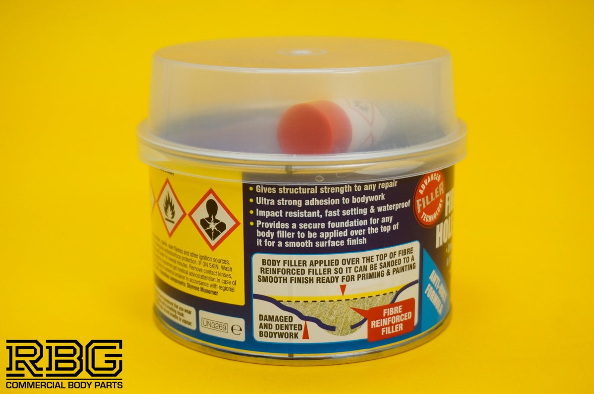 Fibre Reinforced Hole Bridging Filler Car Bodywork Crack & Rust Damage Repair