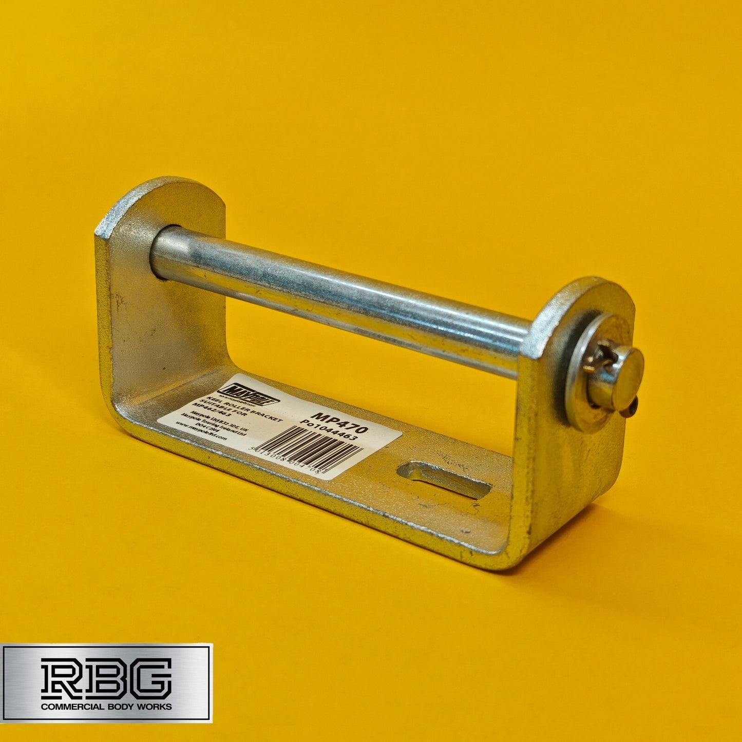 Keel Roller Bracket with 16mm Spindle for Boat Trailers Zinc Plated Steel UK
