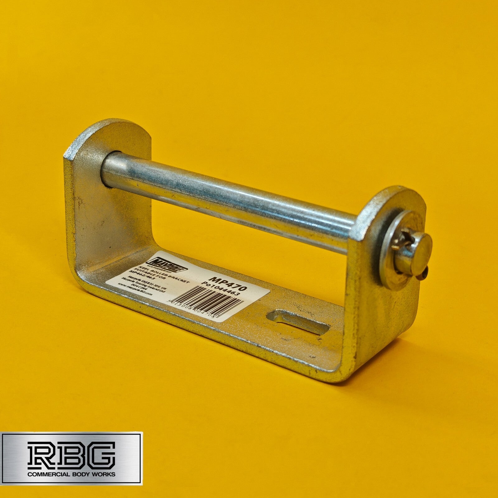 Keel Roller Bracket with 16mm Spindle for Boat Trailers Zinc Plated Steel UK