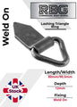 1x Triangular Heavy Duty Lashing Ring Tie Down Weld-on Trailers Recovery Truck