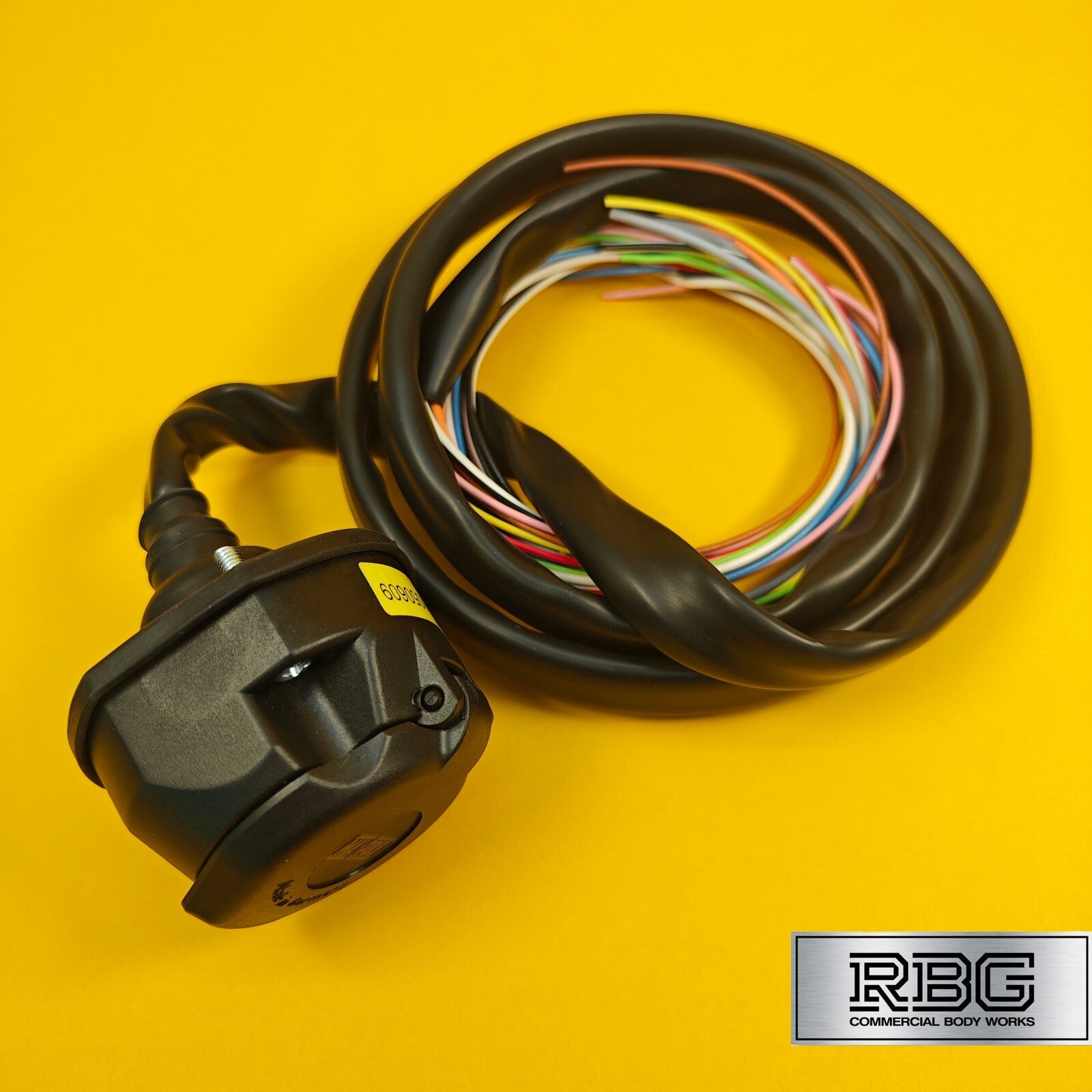 13 Pin Socket Assembly With 2m Pre-Wired Sheathed Cable Professional Towing UK