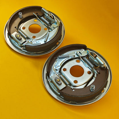 250x40 Back Plates for Brake Drums Bolt On PAIR Knott Ifor Williams Trailers UK