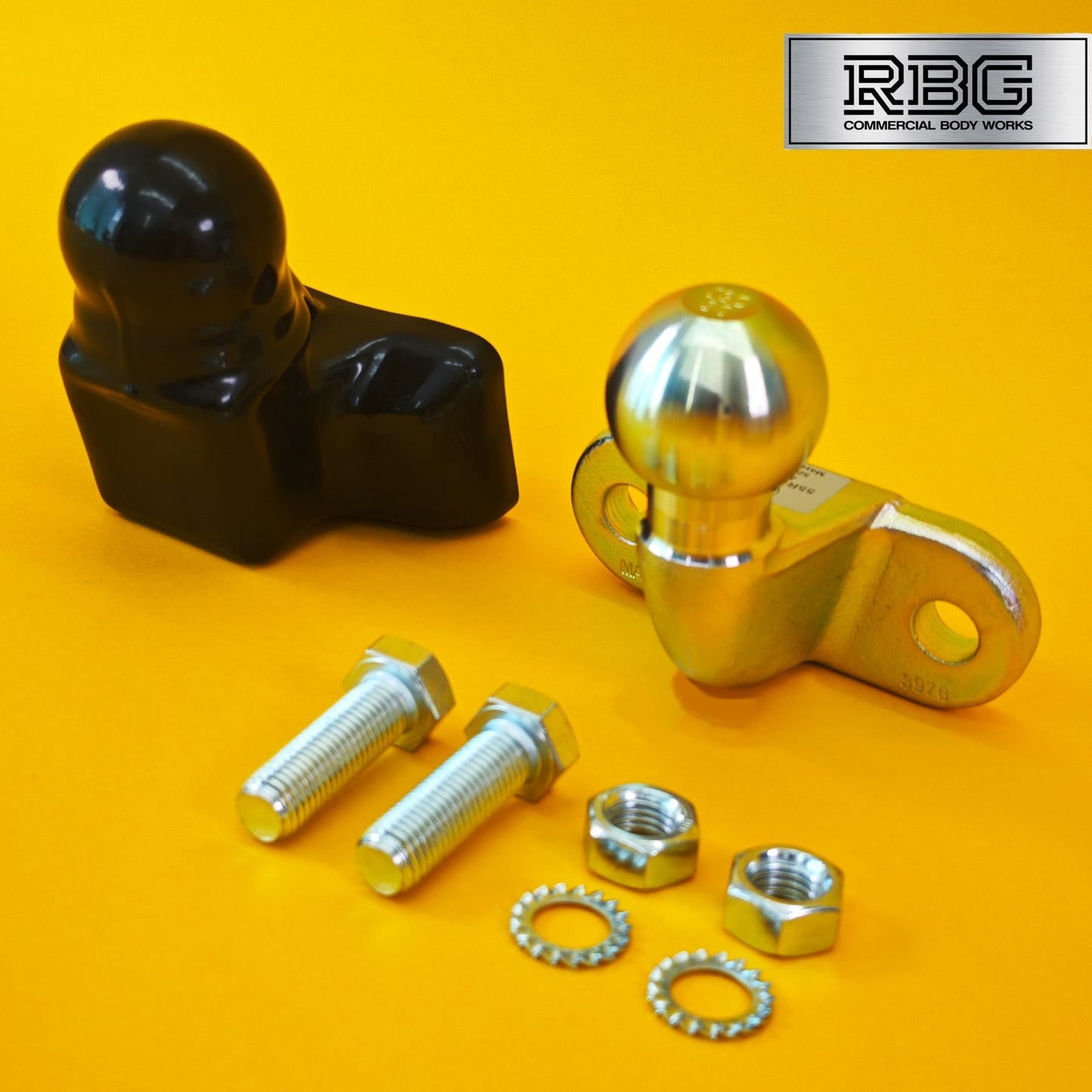 Tow Ball + Cover PVC 50mm Tow Hitch Gold Standard E Approved Trailer Caravan UK