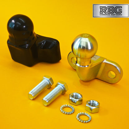 Tow Ball + Cover PVC 50mm Tow Hitch Gold Standard E Approved Trailer Caravan UK