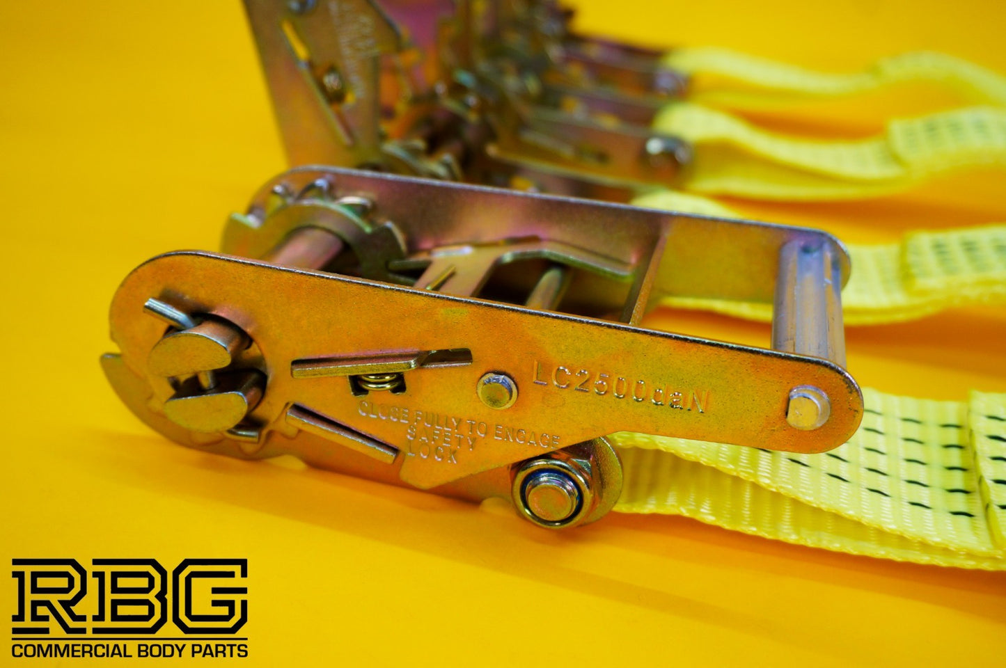 Winching Assistance Strap 1.5m x 50mm + 4x Tie Down Ratchet Strap 4m x 50mm 5Ton