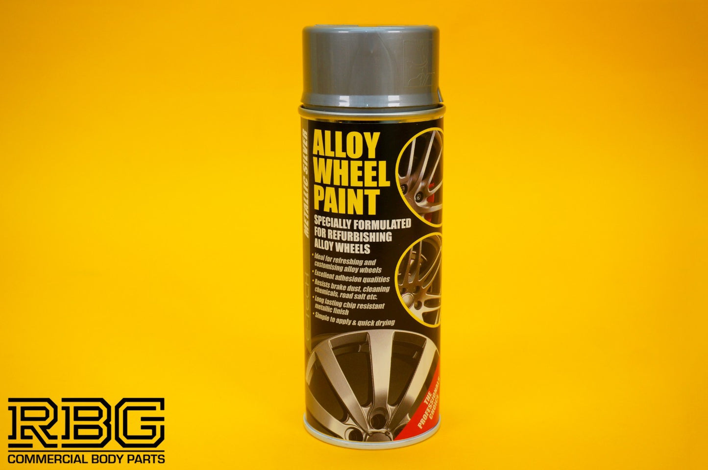 Alloy Wheel Paint METALLIC SILVER 400ml Aerosol Spray Car Refurbishment E-TECH