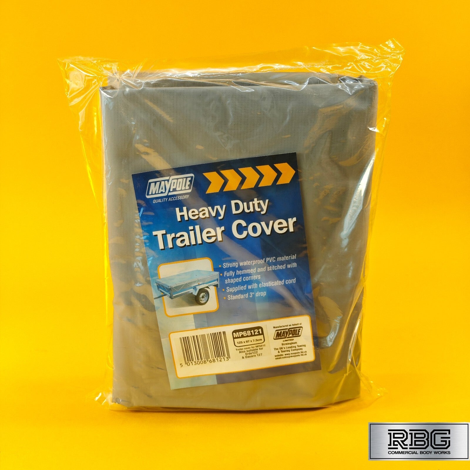 Trailer Flat Cover Fits Erde 122 Maypole MP6812 MP712 & Daxara 127 Trailers UK