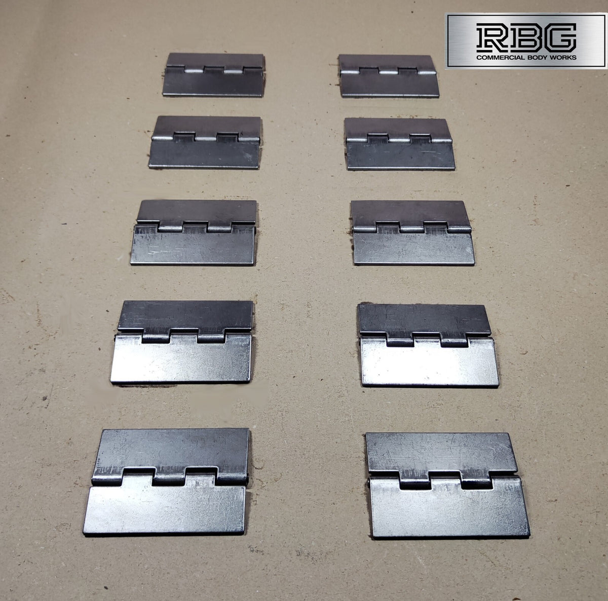 Double Flap Steel Hinges HEAVY DUTY Weld-on 4" 100mm Butt Truck Trailer Cage