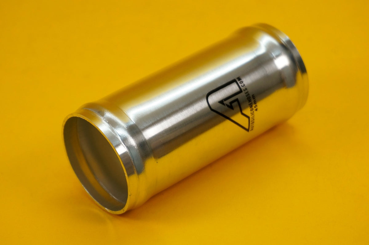 Alloy Hose Joiners 100mm Straight Swaged Connector Beaded Pipe - VARIOUS SIZES