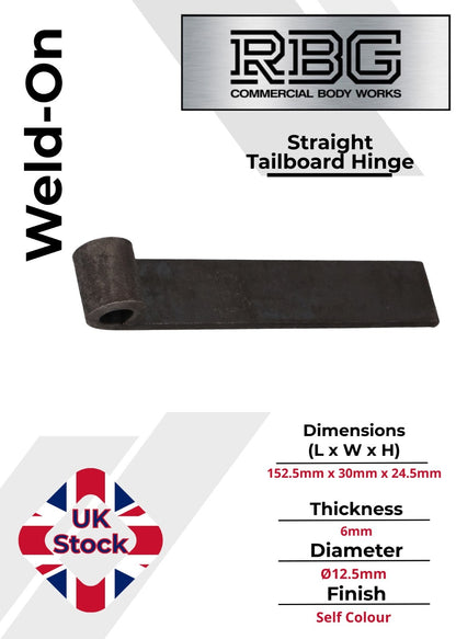Trailer Straight Hinge Weld on Self Colour Tailgate Truck Tipper Trailer Drop