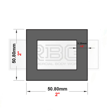 ALUMINIUM SQUARE BOX SECTION Various Sizes In Metric & Inch Free UK Delivery