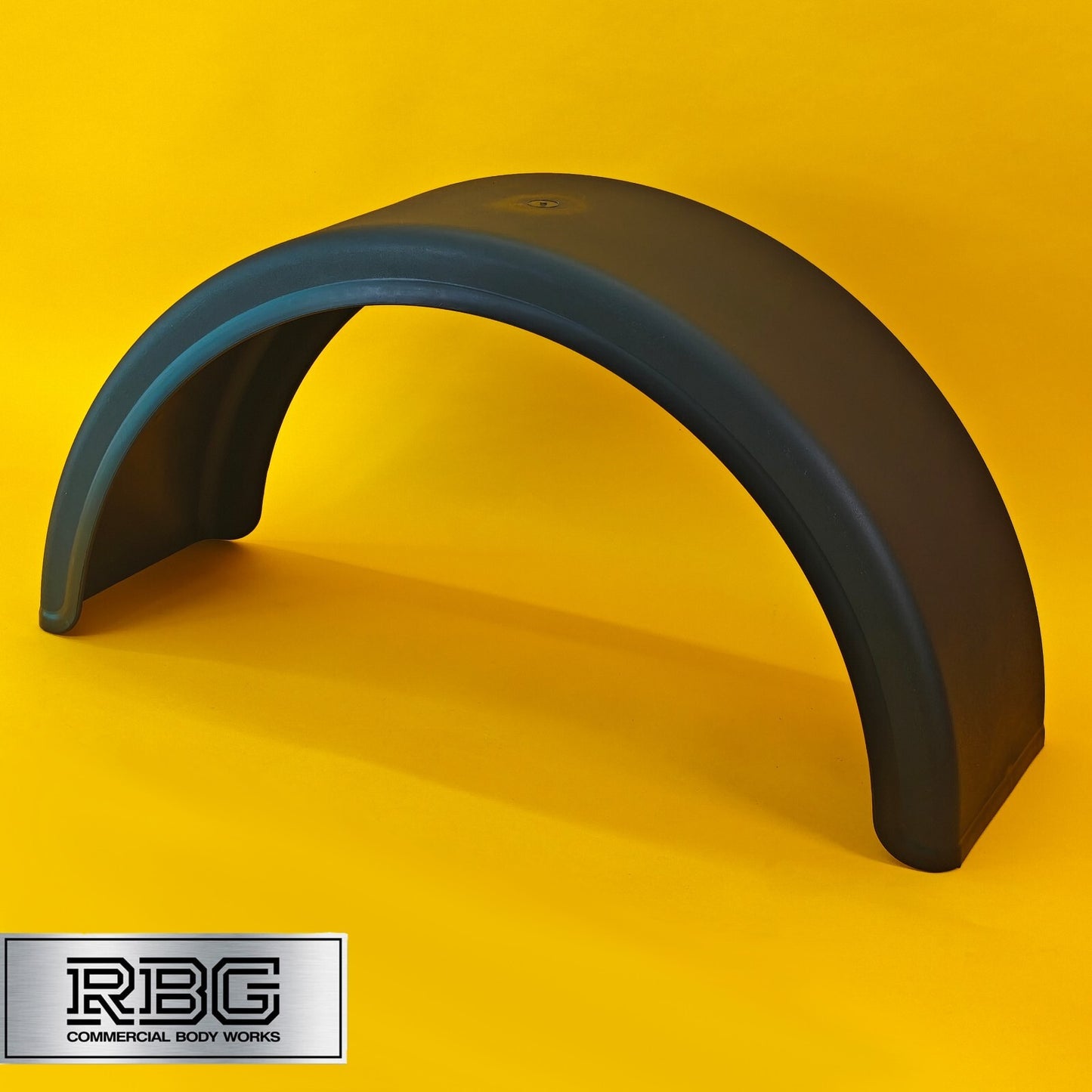 Single Wheel Mudguard Round Plastic 840x270mm Black Mud Flap Domar Truck Italy