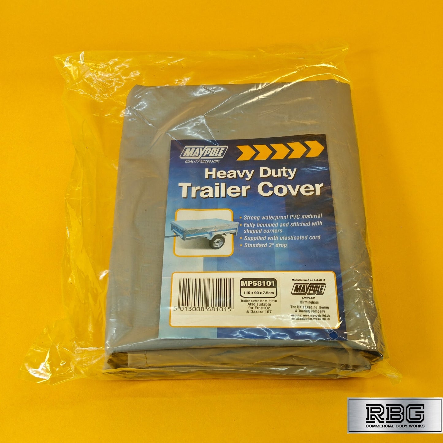 Trailer Flat Cover Fits Erde 102 & Maypole MP6810 MP711 & Daxara 107 Trailers UK