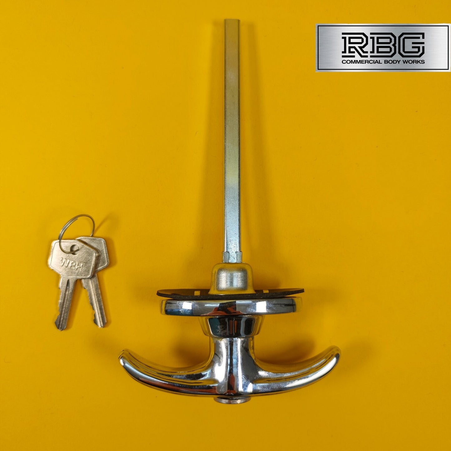 Chrome Locking T Handle T Shape Handle Trailer Doors Horsebox Caravan Camper