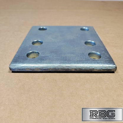 4" Drop Plate 6 Holes for Tow Ball M16 Steel Tow Bar Adjustable Silver 4 inch UK