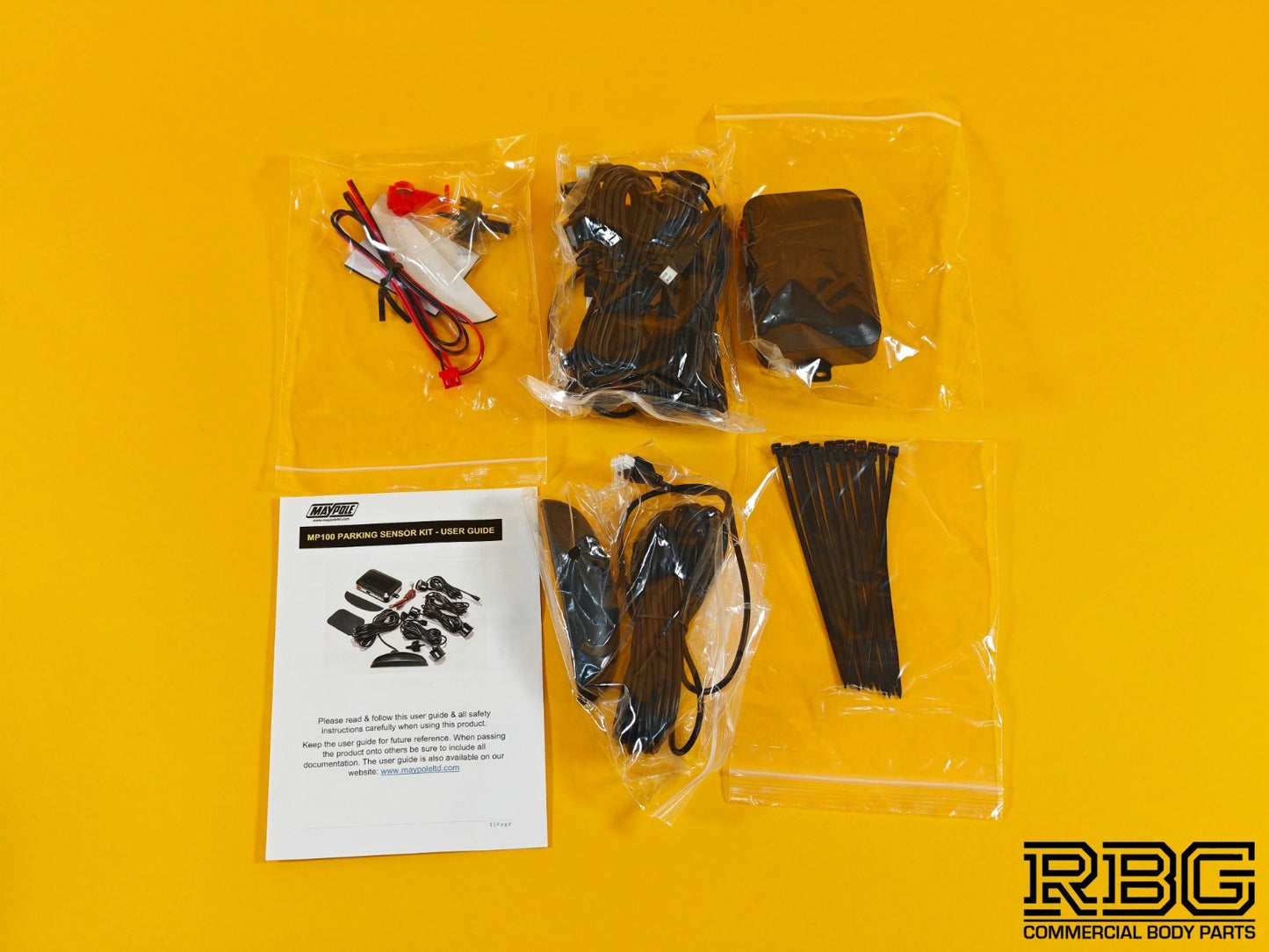 Reversing Parking Sensor Kit 12V Audible Warning Buzzer For Cars Vans Motorhome