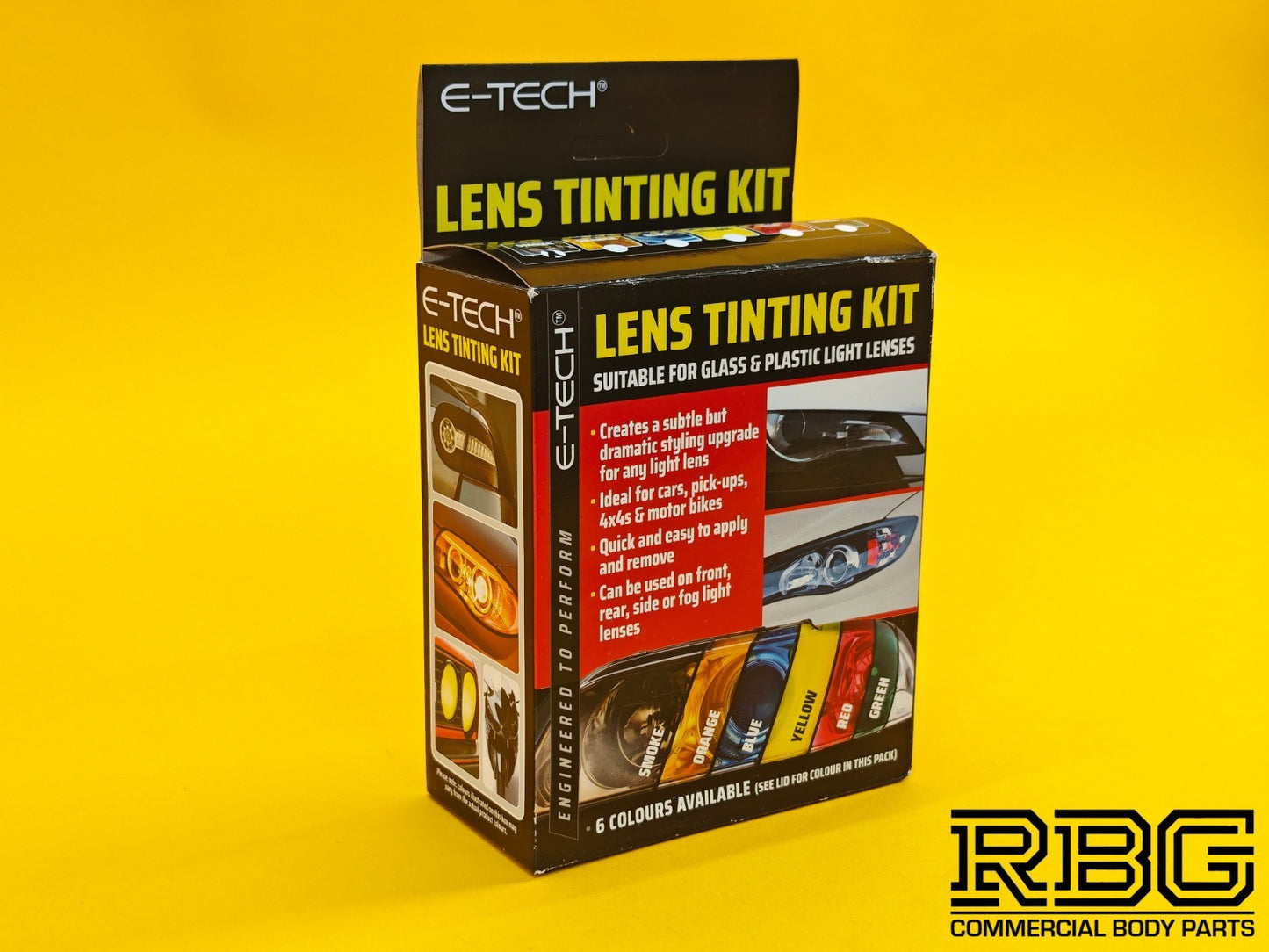 Smoke Black Lens Tinting Kit Spray & Remover For Car Vehicle Glass Lamp E-TECH