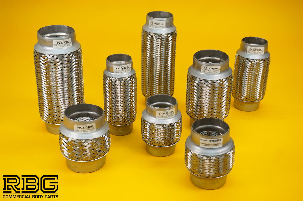 Flexible Exhaust Connector Joint Weld On Repair Flexi Pipe Tube - VARIOUS SIZES