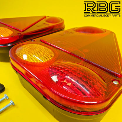 Rear Combination Lamp PAIR LEFT & RIGHT Radex Light Trailer Caravan 5 Function