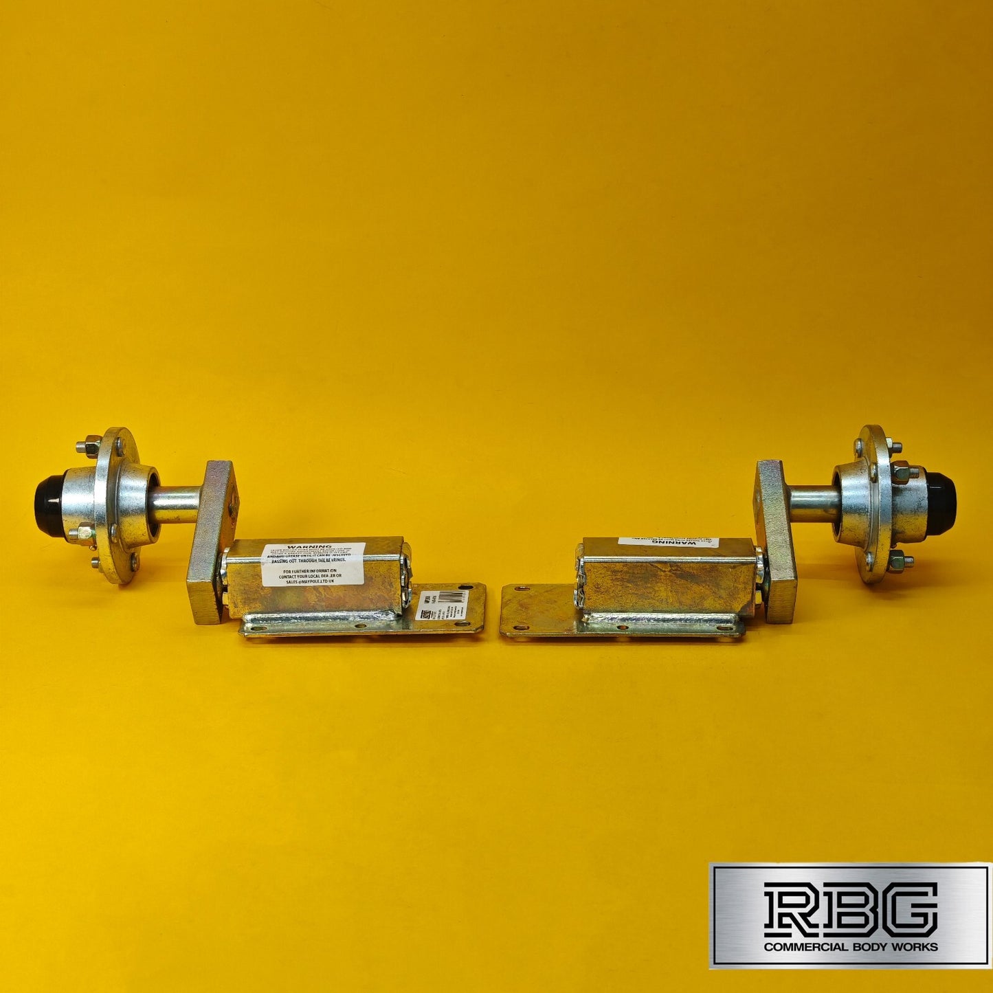 Suspension Unit & Hub PAIR 350kg Zinc Plated With 4 Studs On 4" PCD for Trailers