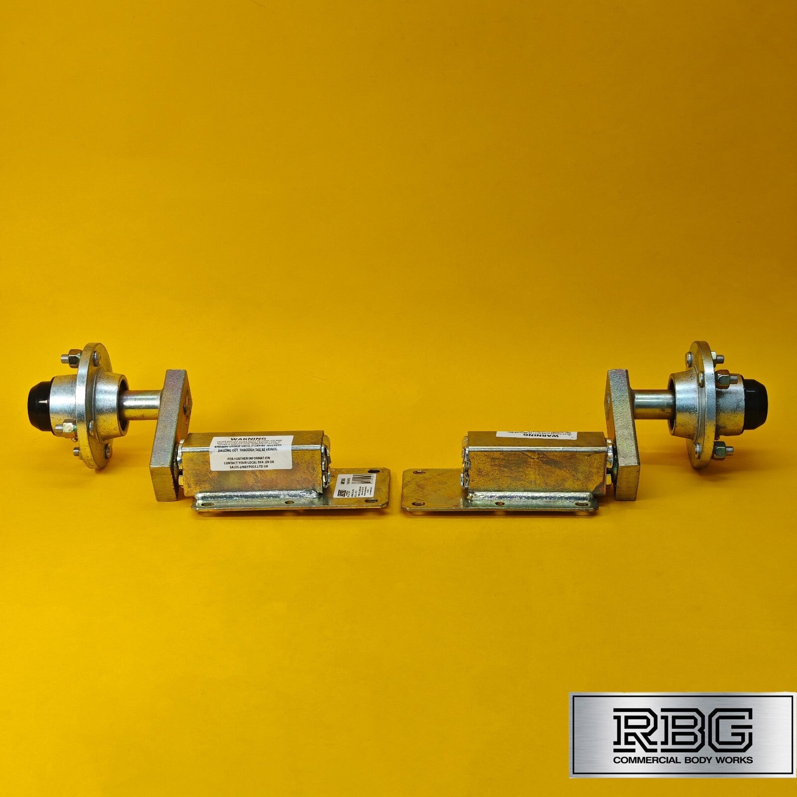 Suspension Unit & Hub PAIR 350kg Zinc Plated With 4 Studs On 4" PCD for Trailers