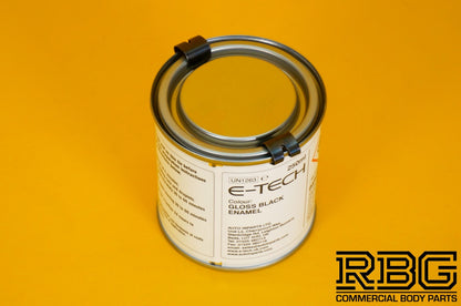Engine Enamel BLACK Paint Gloss E-TECH High 250ml Resistant for Car Motorbike