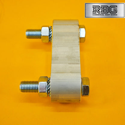 Tow Bar Ball Spacer Extension + 80mm Bolts & Nuts 38mm Block Trailer Caravan UK