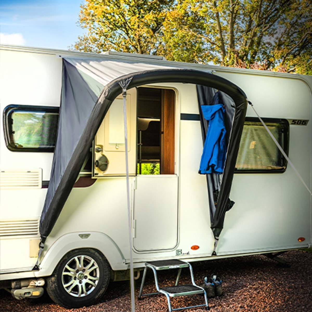 Ashbourne Air Door Canopy for Caravans Campervans Motorhomes UK