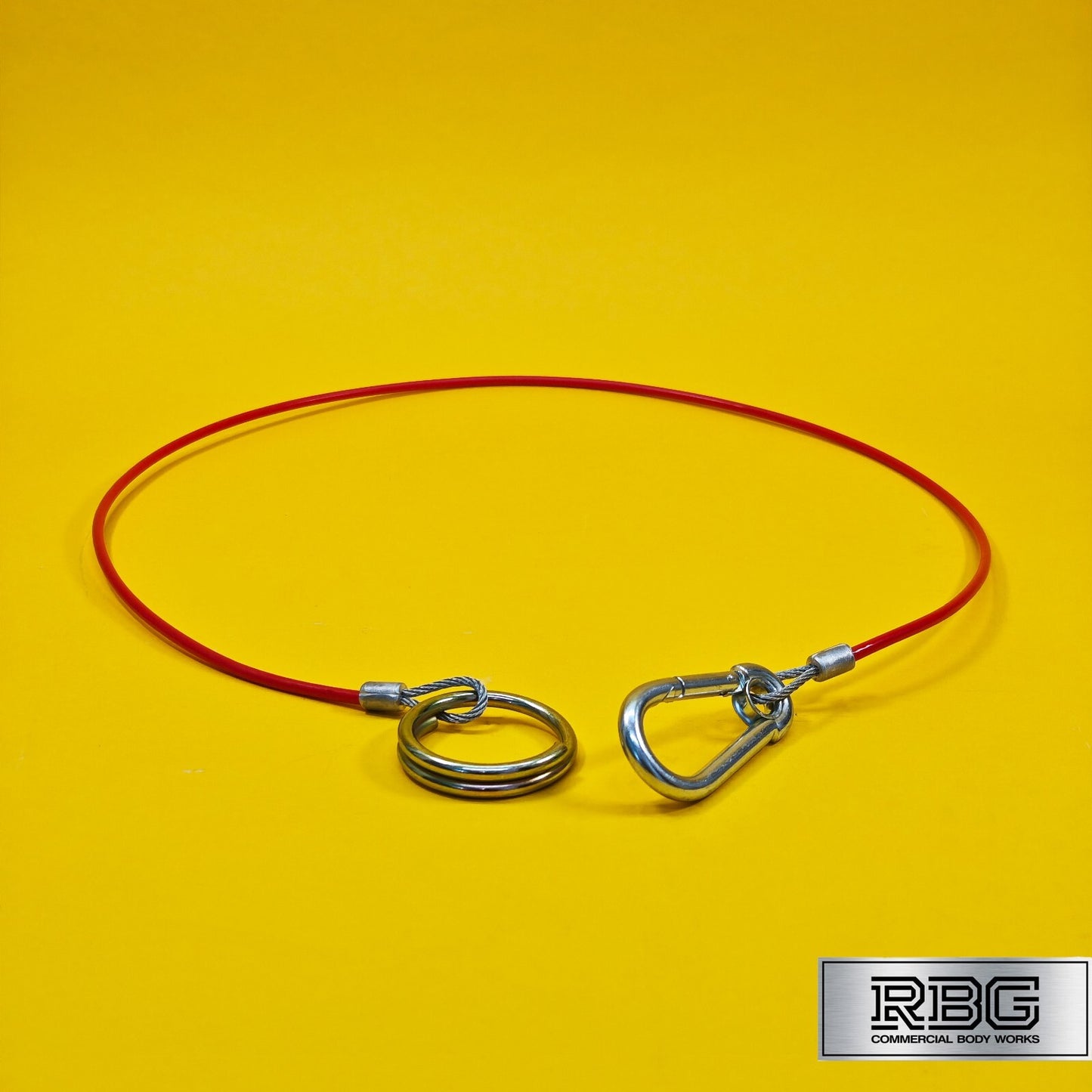 Breakaway Cable Red PVC 1m x 3mm for Trailer Caravan Safety Brake Cable UK