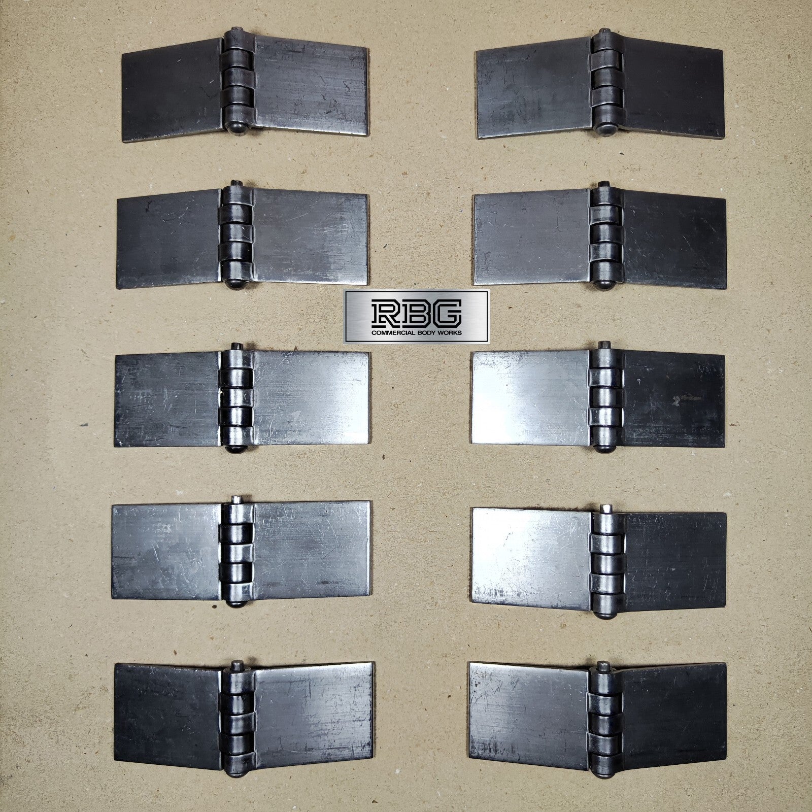 Butt Hinge Weld-on Solid Pressed Drawn Steel Heavy Duty 50x137mm Truck Trailer
