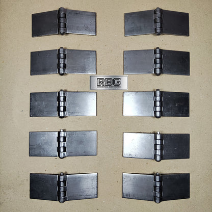 Butt Hinge Weld-on Solid Pressed Drawn Steel Heavy Duty 50x137mm Truck Trailer