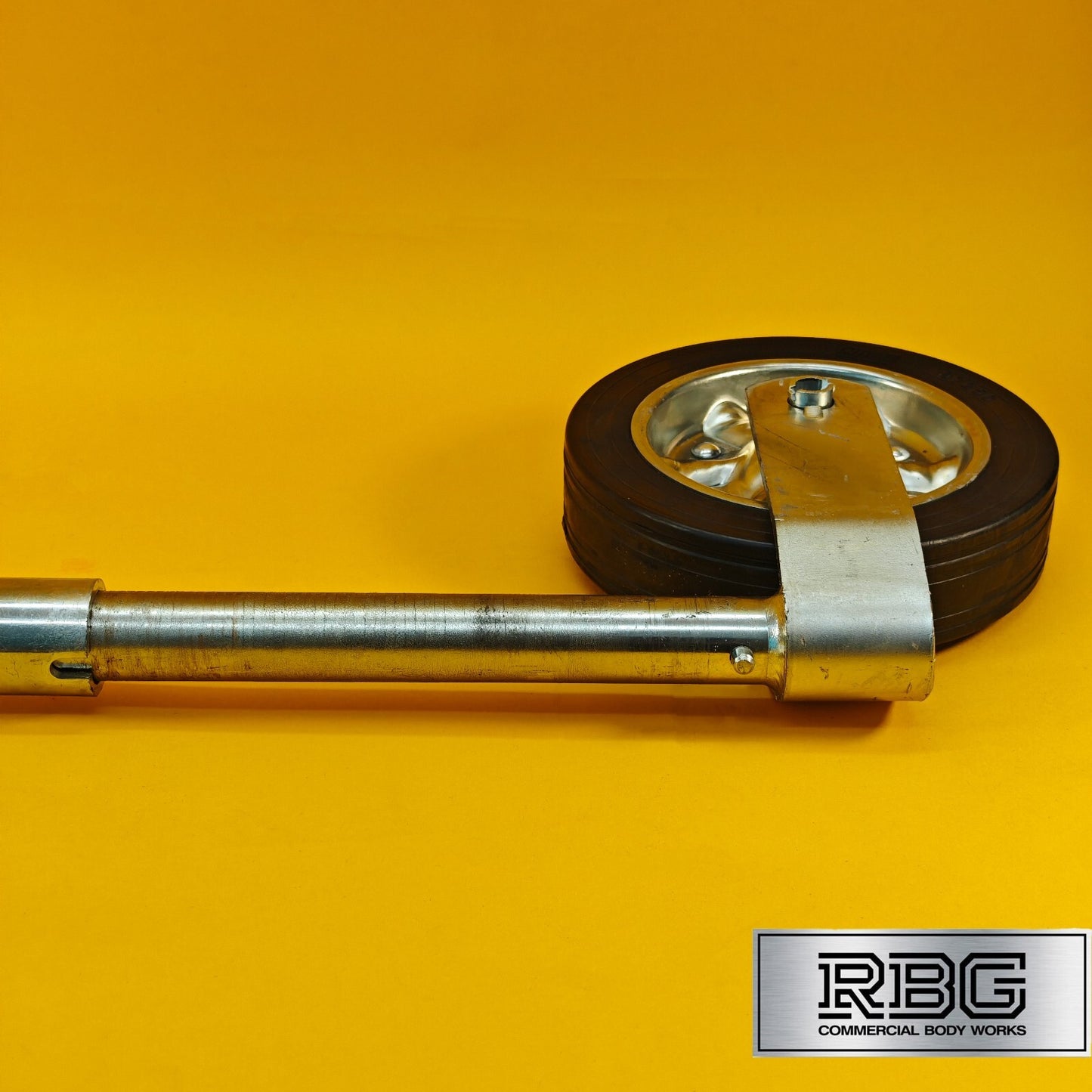 48mm Jockey Wheel Serrated Heavy Duty 750kg Trailer Ifor Williams 670-940mm