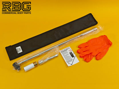 Vehicle Wheel Brace Kit 19mm Pro Sleeved Socket Protective Gloves Extension Bar