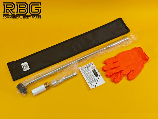 Vehicle Wheel Brace Kit 19mm Pro Sleeved Socket Protective Gloves Extension Bar