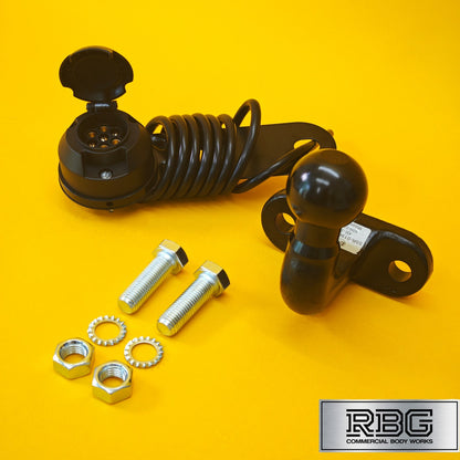 ALKO Towball +  Socket Assembly 12N 7 Pin High Reach Tow Ball for AL-KO Caravan