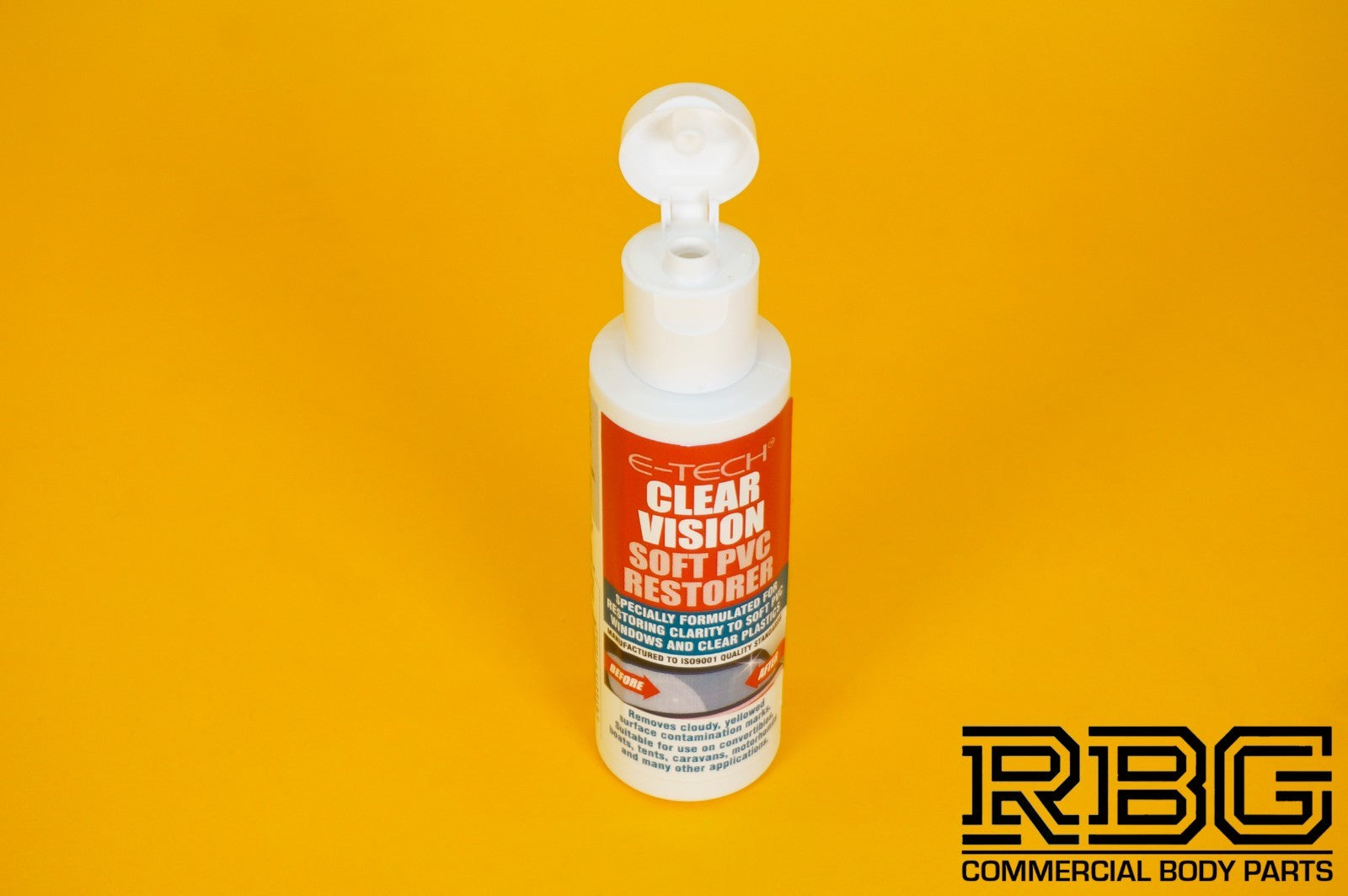 Clear Vision Soft PVC Restorer E-TECH Plastic Windows & Surface Cleaner Polish