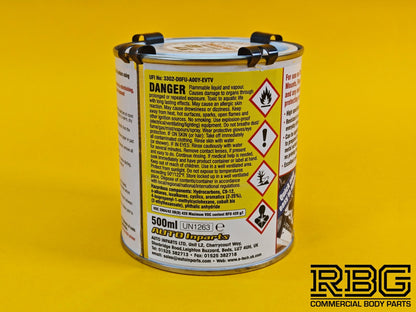 Chassis Paint JET BLACK Brush On Chip Resistant Car Van Trailer 500ML E-Tech UK