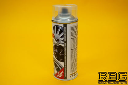 Clear Alloy Wheel Lacquer Spray 400ml Chip Resistant Wheel Refurbishing E-TECH