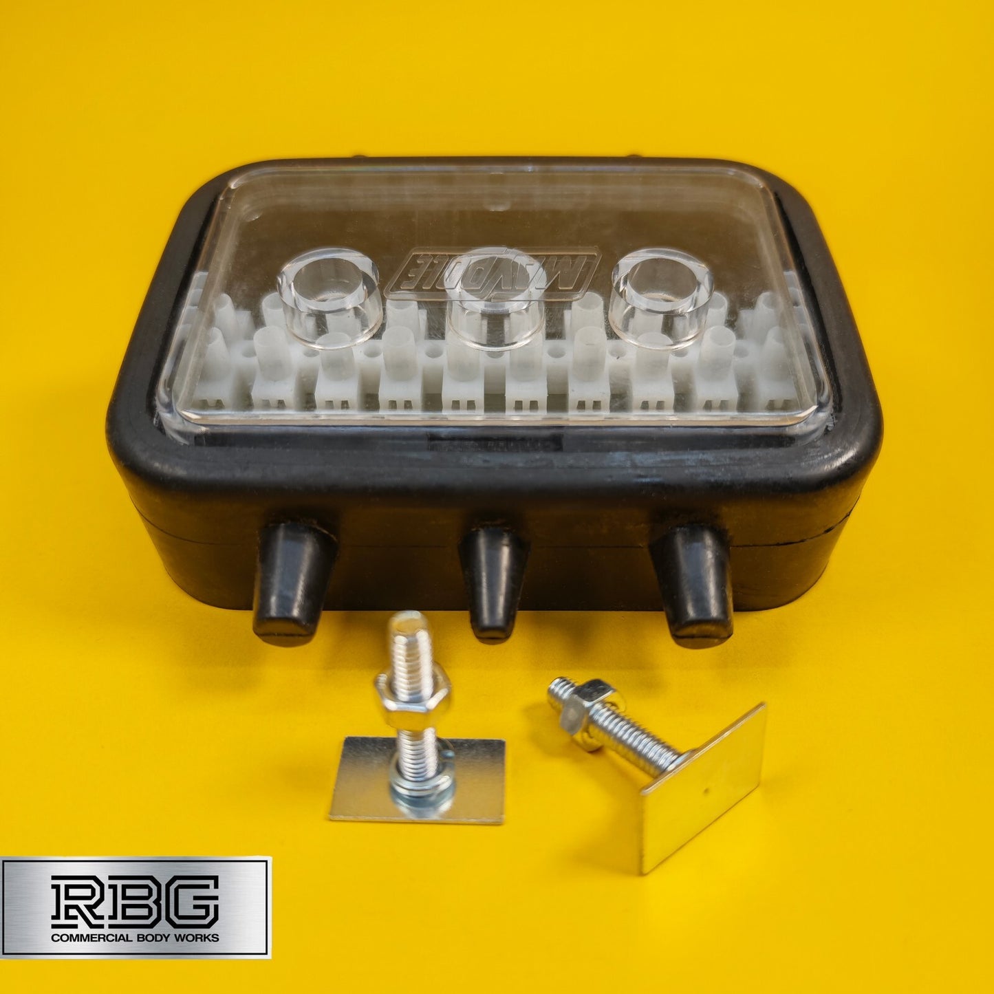 10 Way Junction Box Rubber Waterproof Block for Towing Trailer Caravan 12V & 24V