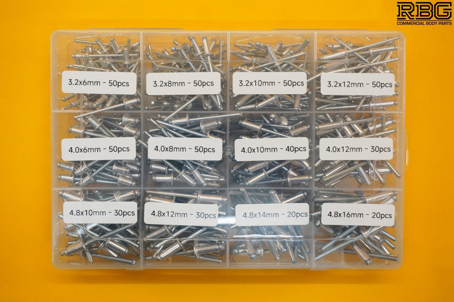 Blind Pop Rivets Assorted Aluminium Head Steel Shank 12Sizes + DORMER DRILL BITS