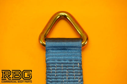 Axle Recovery Strap 5ton 50mm D-Rings + Protector 1m Lashing Cargo Heavy Duty