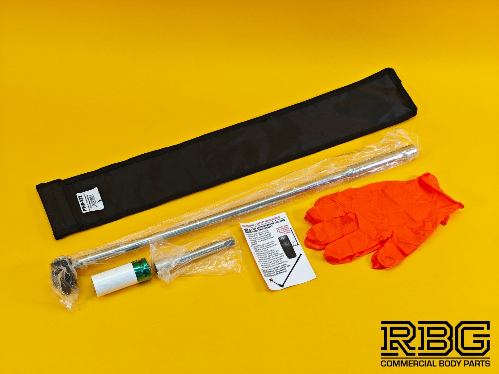 Vehicle Wheel Brace Kit 22mm Pro Sleeved Socket Protective Gloves Extension Bar