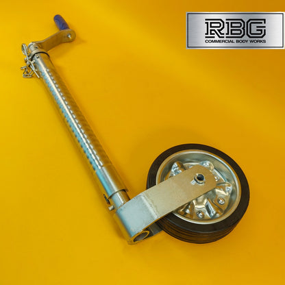 48mm Jockey Wheel Serrated Heavy Duty 500kg Trailer Ifor Williams 615-890mm