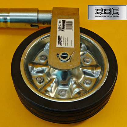 48mm Jockey Wheel Serrated Heavy Duty 500kg Trailer Ifor Williams 615-890mm