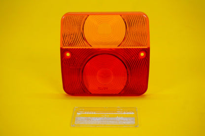 Replacement Lens for Square Combination Light Radex 3002 / MP17 Lamp Trailer